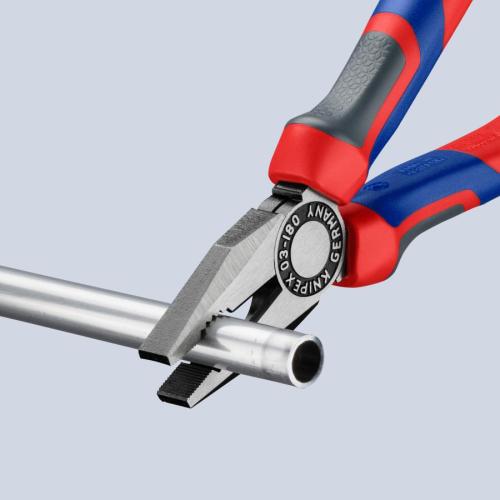 Knipex Combination Pliers with Comfort Handles Black Atramentized 180mm 03 02 180